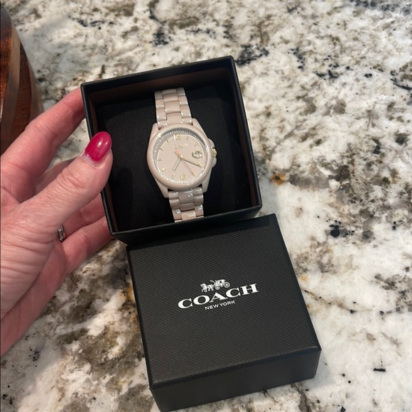 Coach Light Beige Women's Watch - Picture 1 of 4